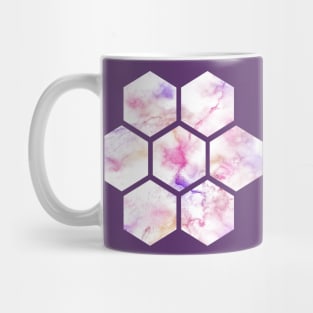 Marble Honeycomb | Purple Pink Gold Mug